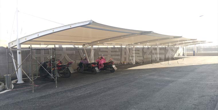 中天立美膜結(jié)構(gòu)自行車棚