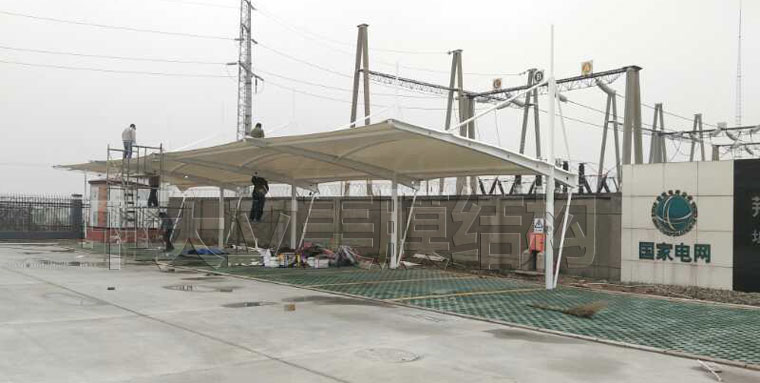 中天立美膜結(jié)構(gòu)車棚